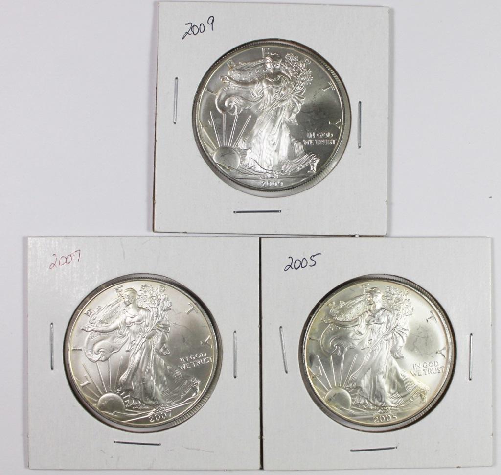 GEM BU AMERICAN SILVER EAGLE (1 of 2)