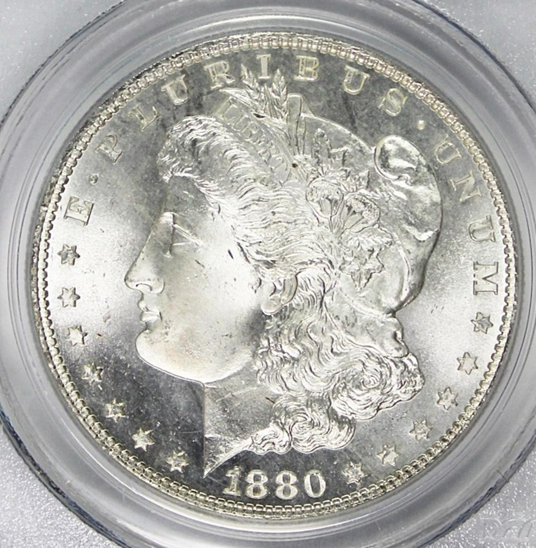 1880-S MORGAN SILVER DOLLAR (1 of 4)