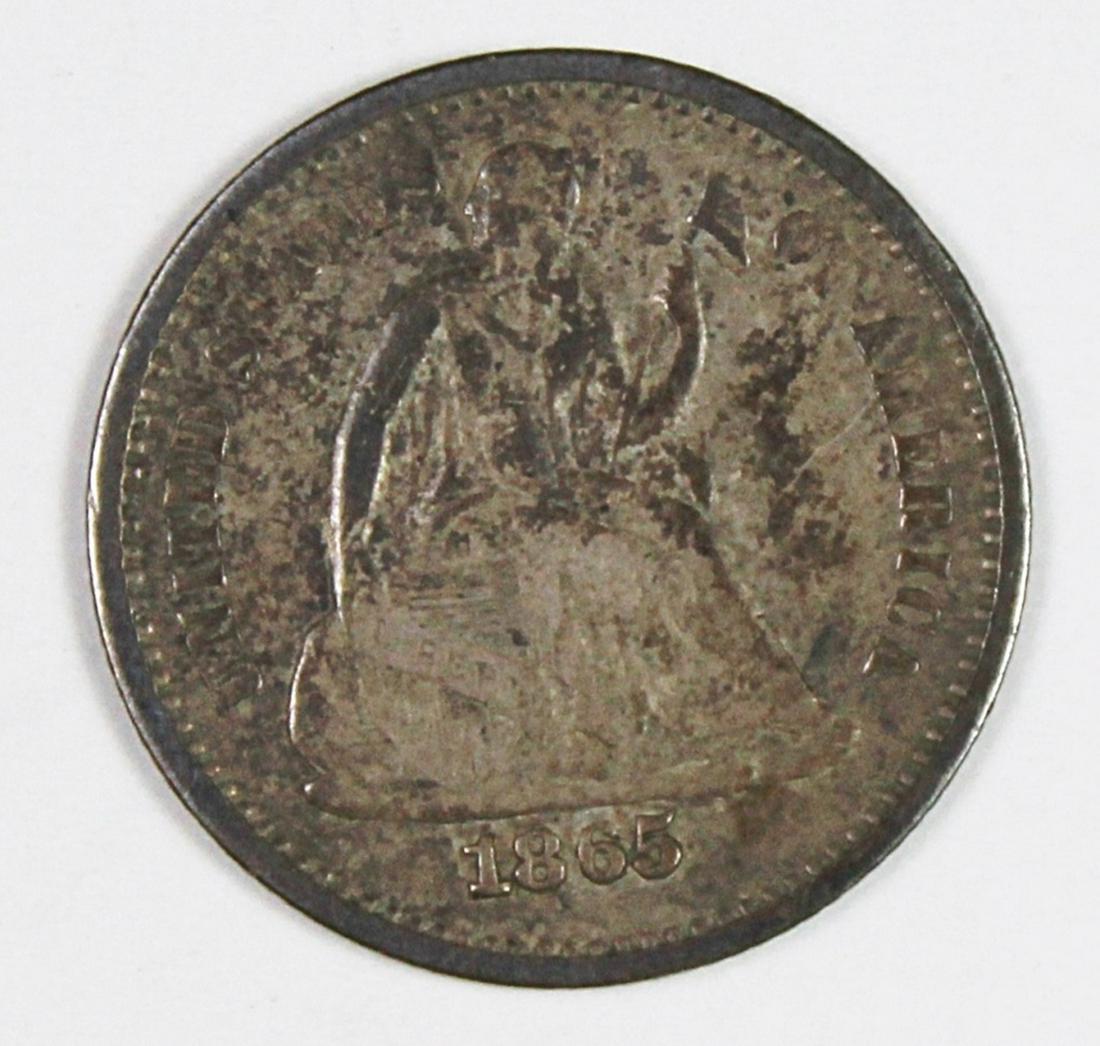 1865-S SEATED HALF DIME (1 of 2)