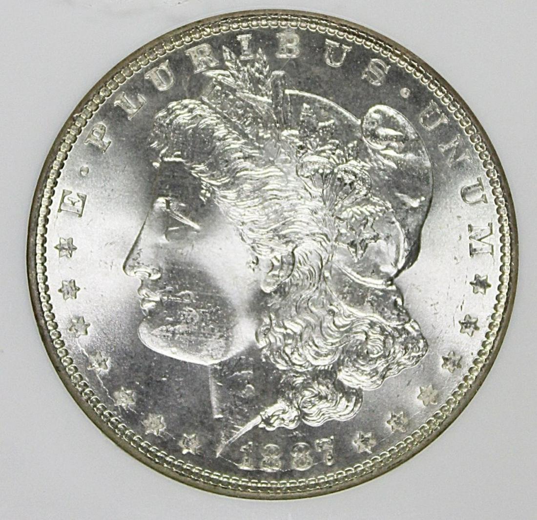 1887 MORGAN SILVER DOLLAR (1 of 4)