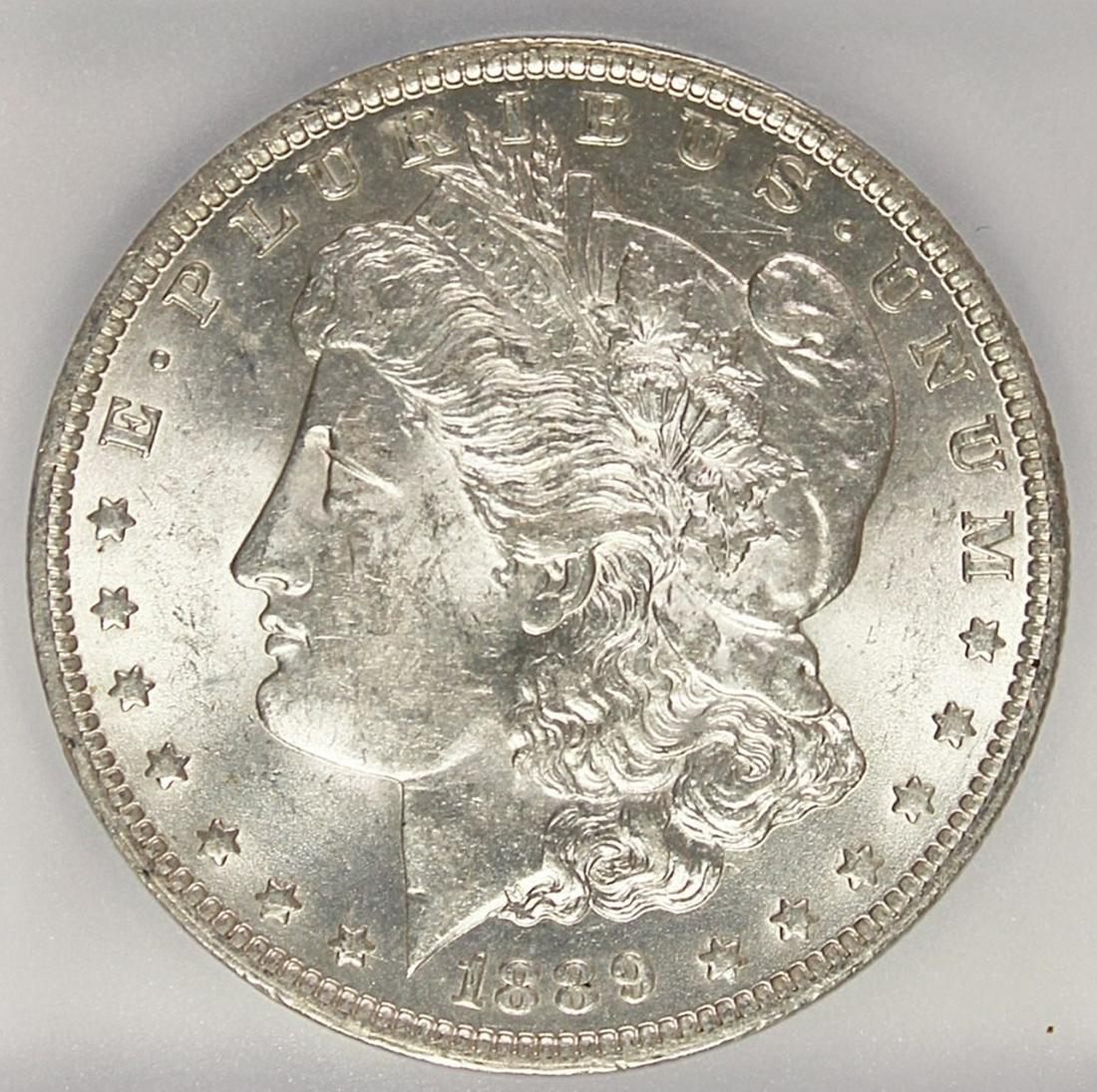 1889-O MORGAN SILVER DOLLAR (1 of 4)