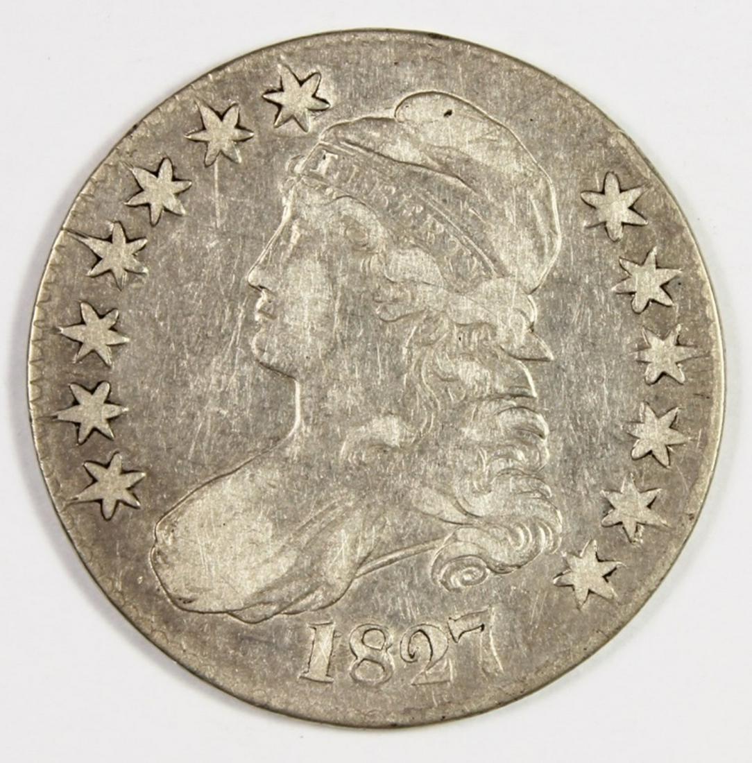 1827 BUST HALF DOLLAR (1 of 2)