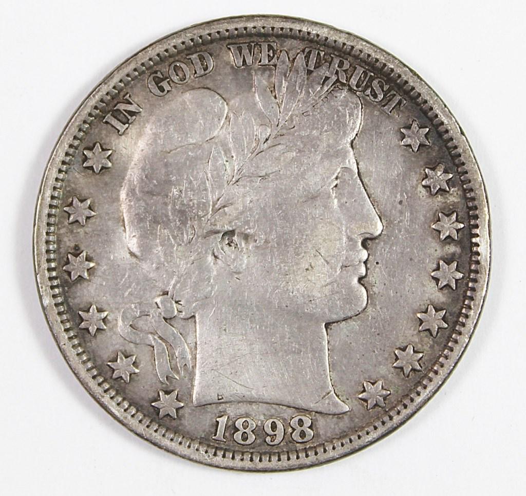 1898 BARBER HALF DOLLAR (1 of 2)