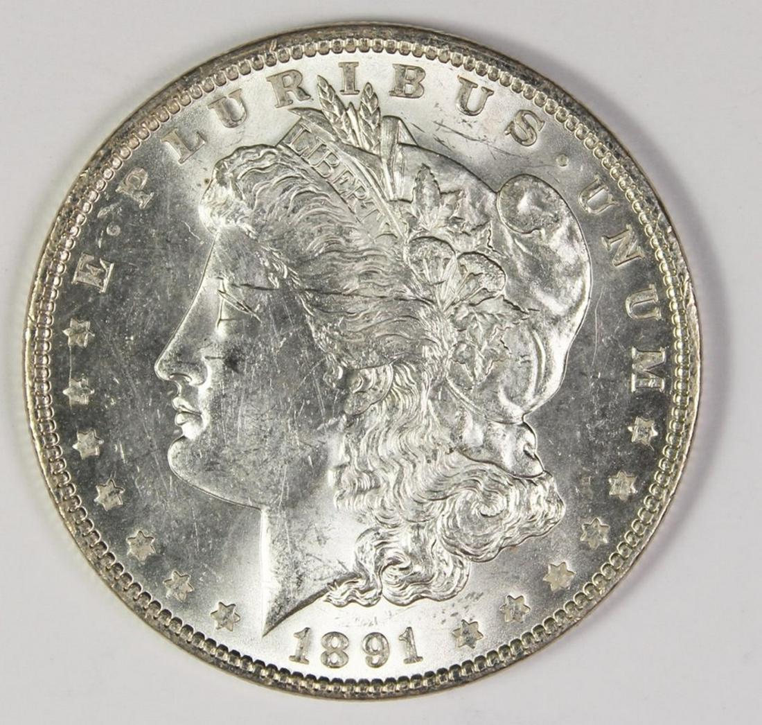 1891 MORGAN SILVER DOLLAR (1 of 2)
