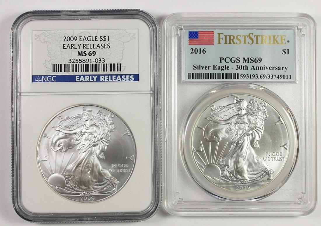 AMERICAN SILVER EAGLES (1 of 2)