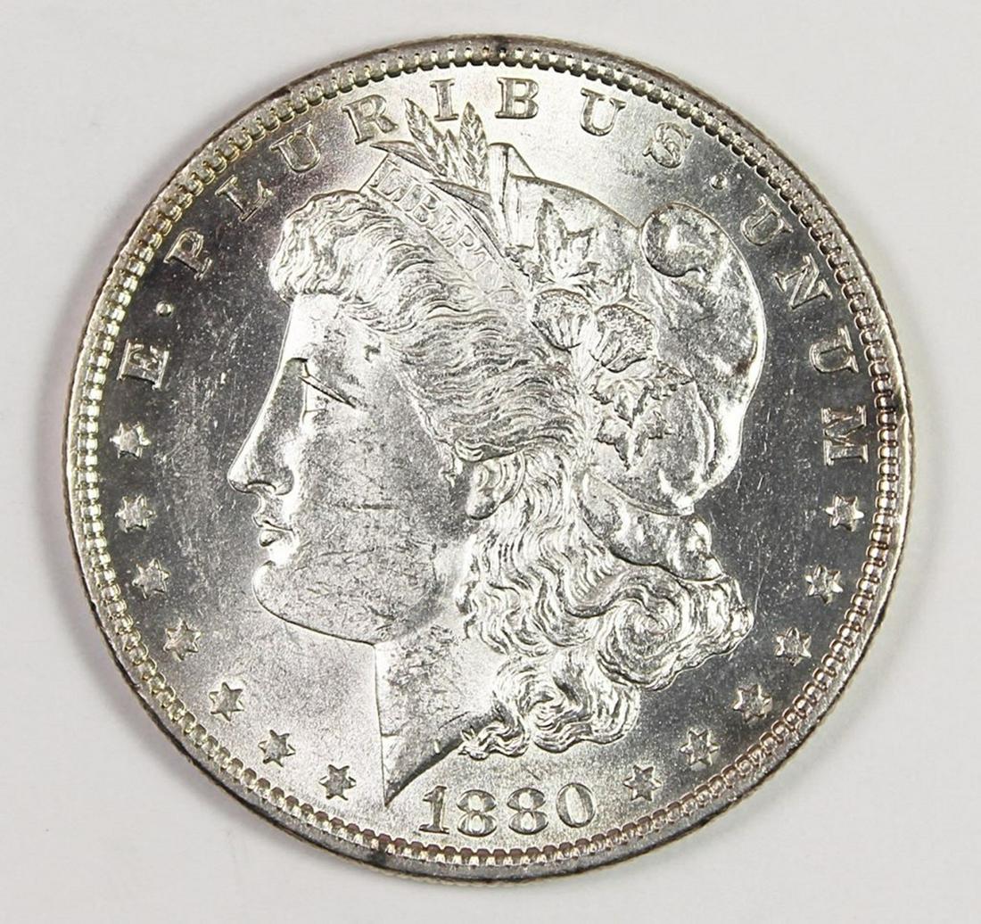 1880-O MORGAN SILVER DOLLAR (1 of 2)
