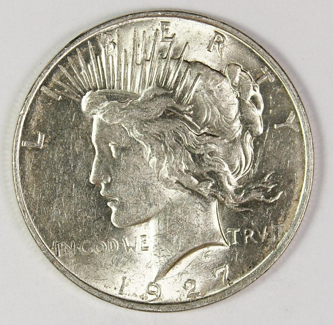 1927-D PEACE SILVER DOLLAR (1 of 2)