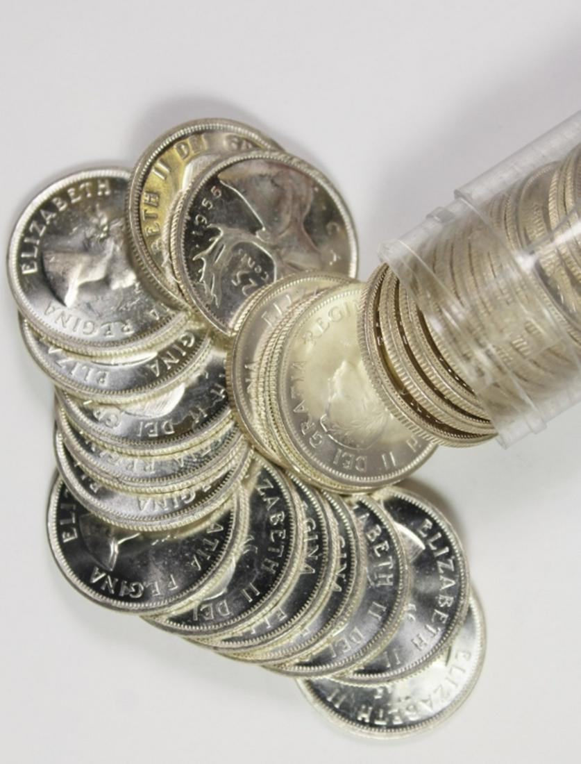 (29) GEM BU 1955 CANADA QUARTERS (1 of 1)