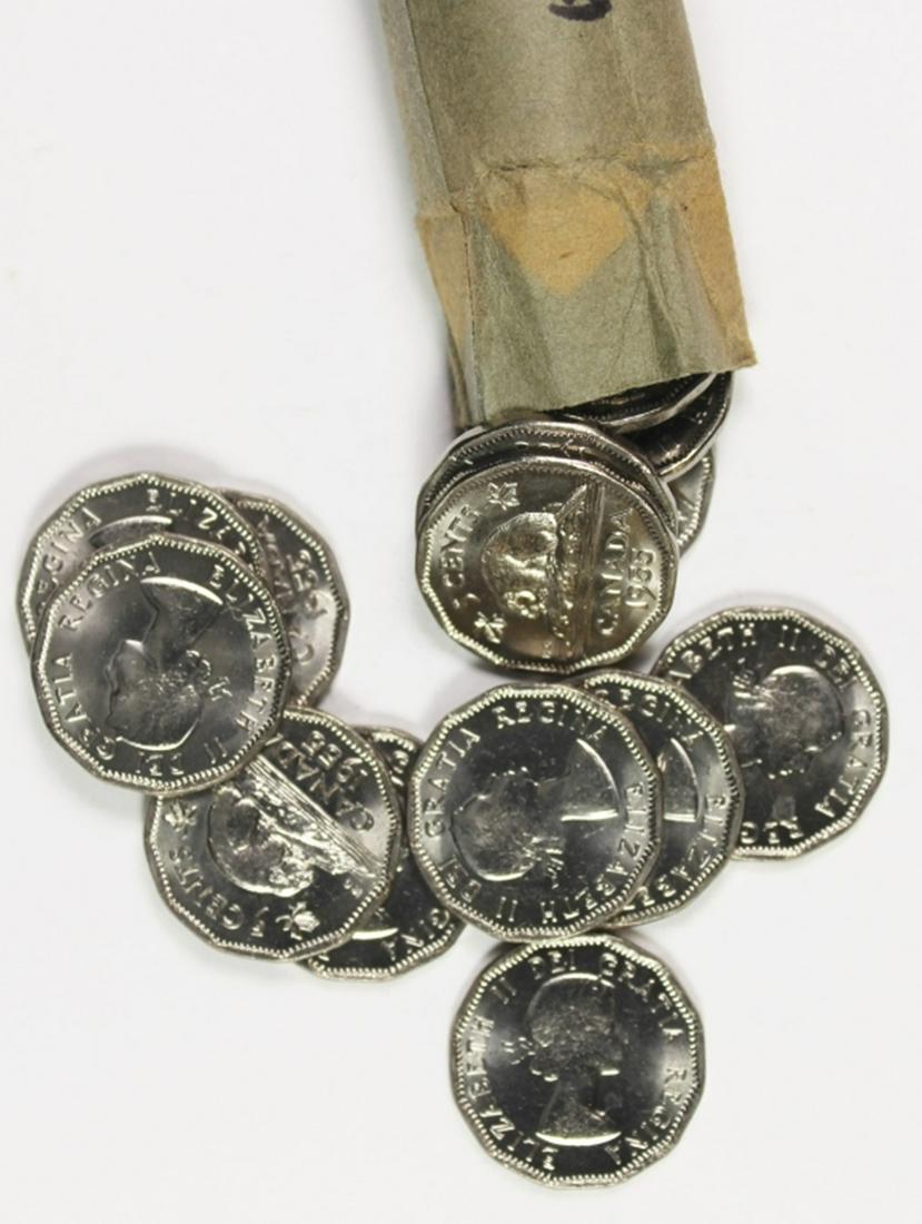 (29) 1955 CANADA NICKELS (1 of 1)