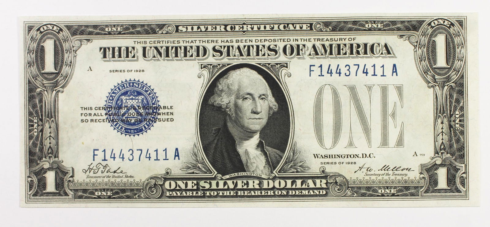 1928 $1.00 SILVER CERTIFICATE (1 of 2)