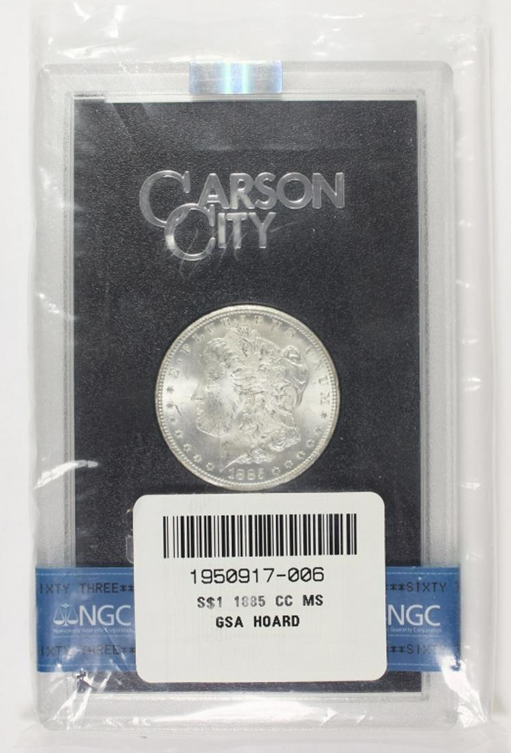 1885-CC GSA MORGAN SILVER DOLLAR (1 of 3)