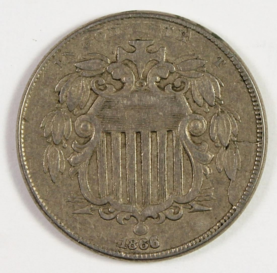 1866 RAYS SHIELD NICKEL (1 of 2)