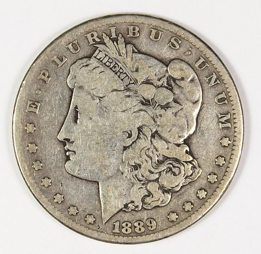 1889-CC MORGAN SILVER DOLLAR (1 of 2)