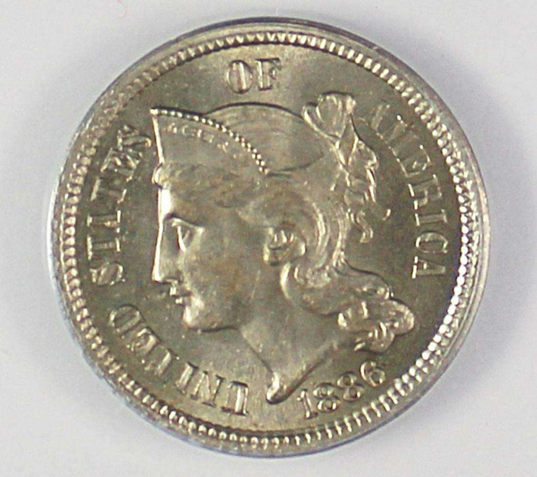 1886 THREE CENT NICKEL (1 of 4)