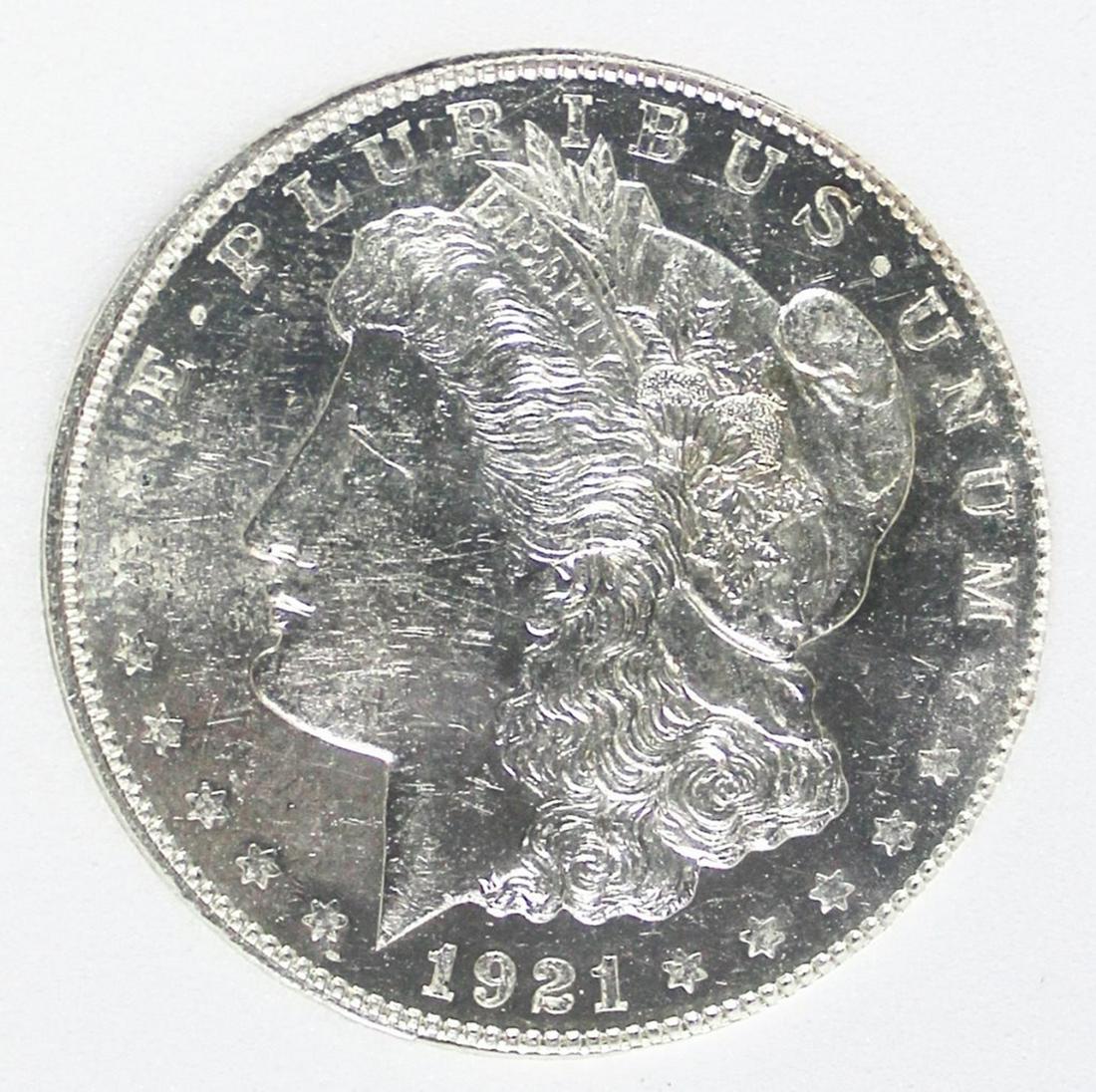 1921-D MORGAN SILVER DOLLAR (1 of 4)