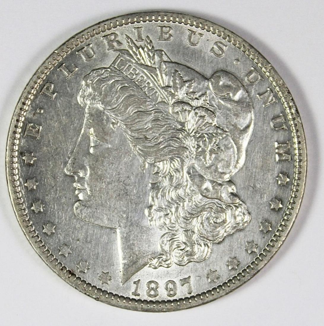 1897-O MORGAN SILVER DOLLAR (1 of 2)