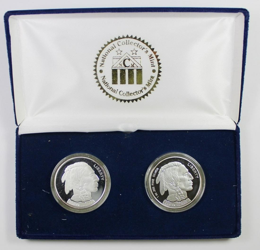 (2) 1 OZ .999 SILVER ROUNDS (1 of 1)