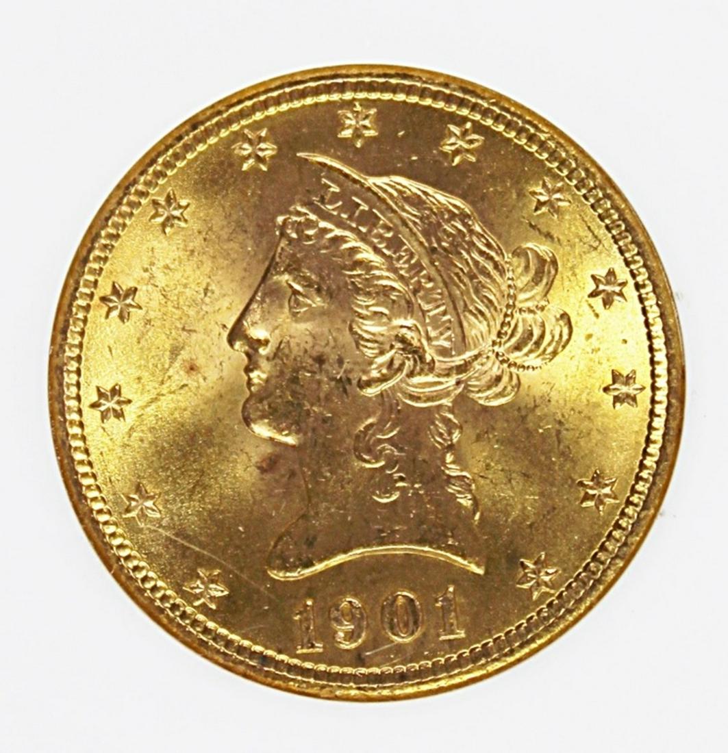 1901 $10 GOLD LIBERTY (1 of 4)