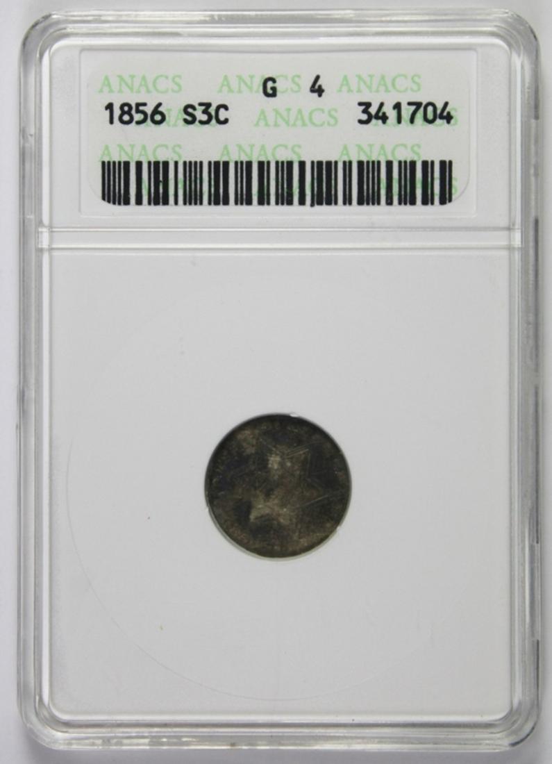 1856 THREE CENT SILVER (1 of 2)