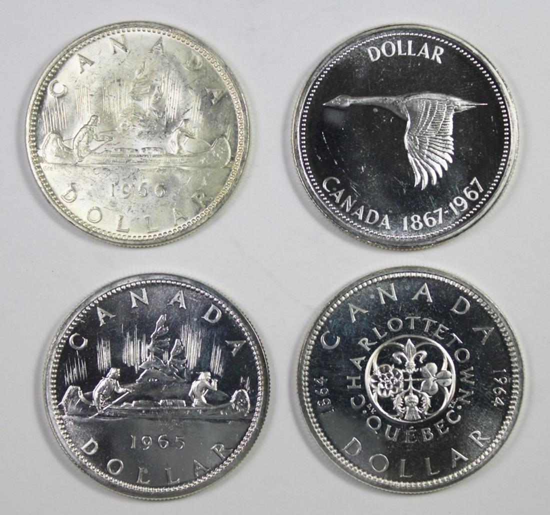 (4) GEM BU+ CANADA SILVER DOLLARS (1 of 1)