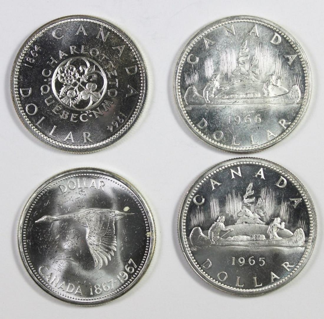 (4) CANADA SILVER DOLLARS (1 of 1)