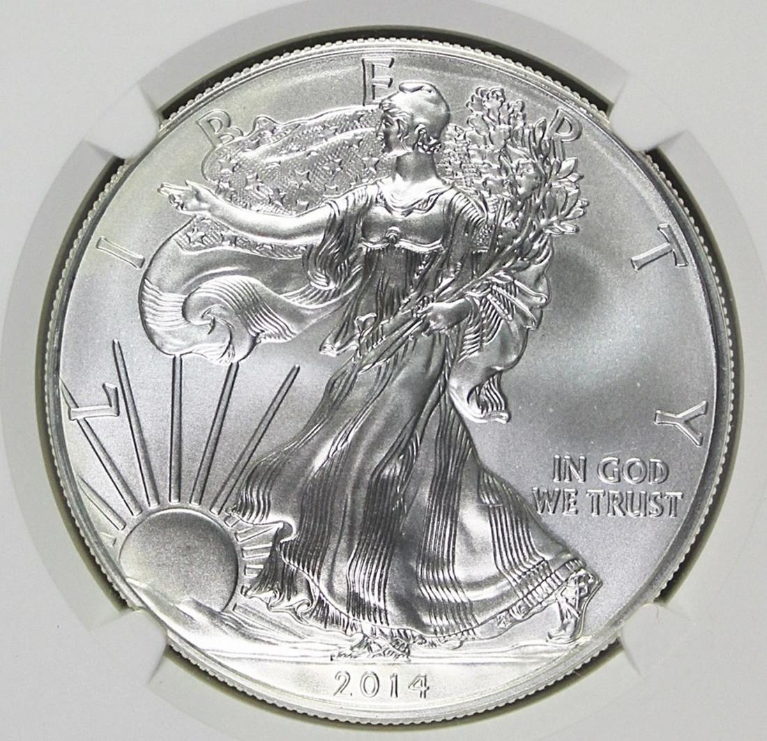 2014 (W) AMERICAN SILVER EAGLE (1 of 4)
