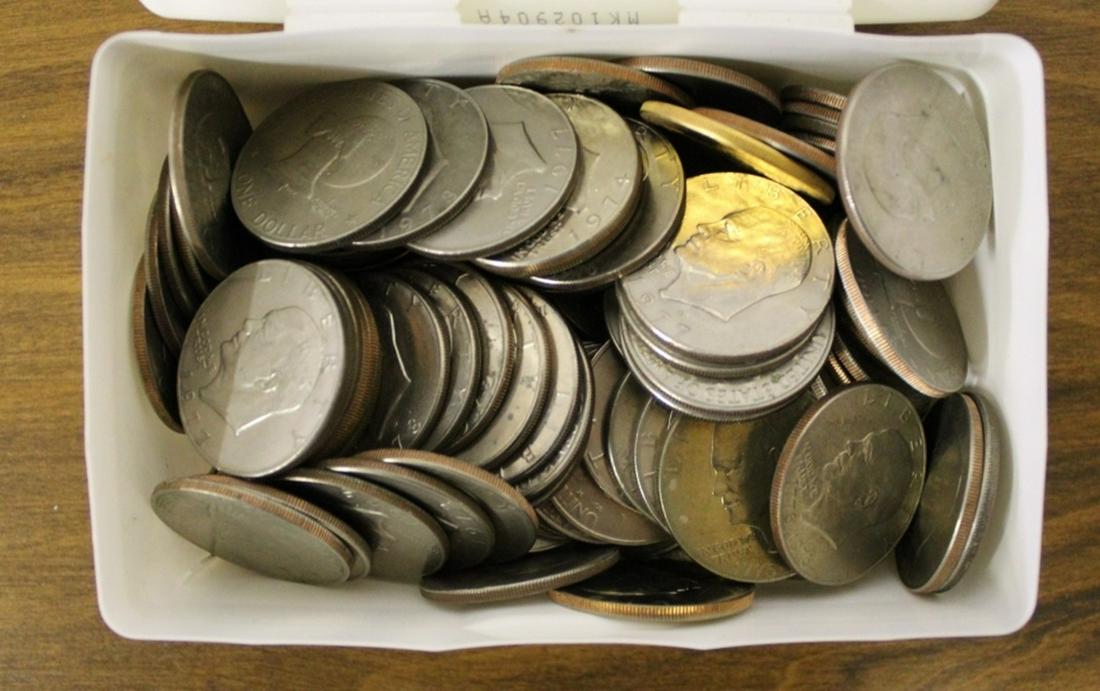 115 PIECES EISENHOWER DOLLARS (1 of 2)
