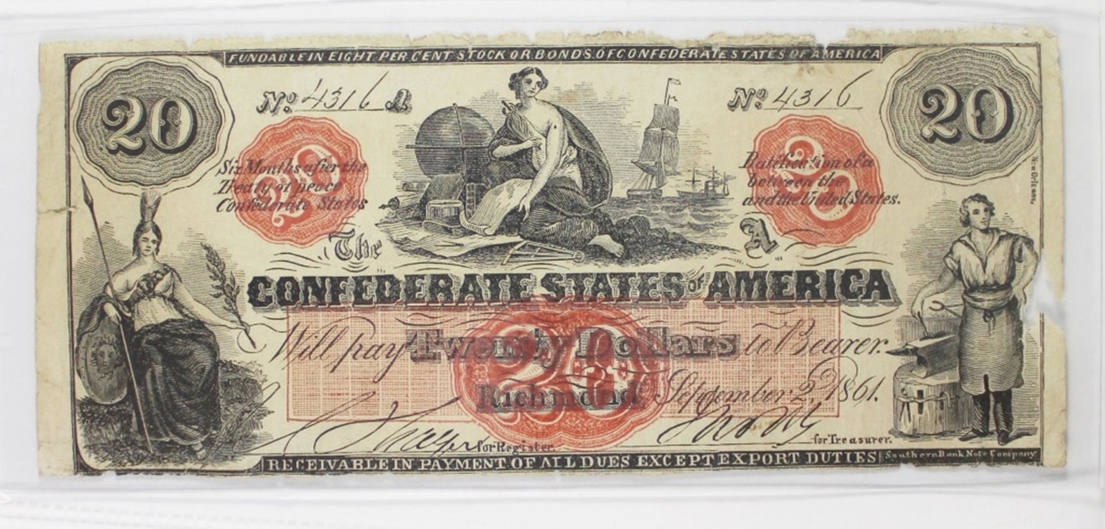 $20 CONFEDERATE 1861 T-19 (1 of 2)