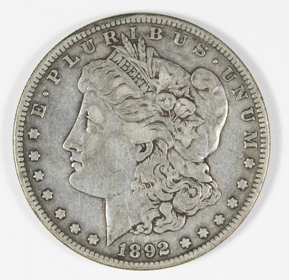 1892-S MORGAN SILVER DOLLAR (1 of 2)