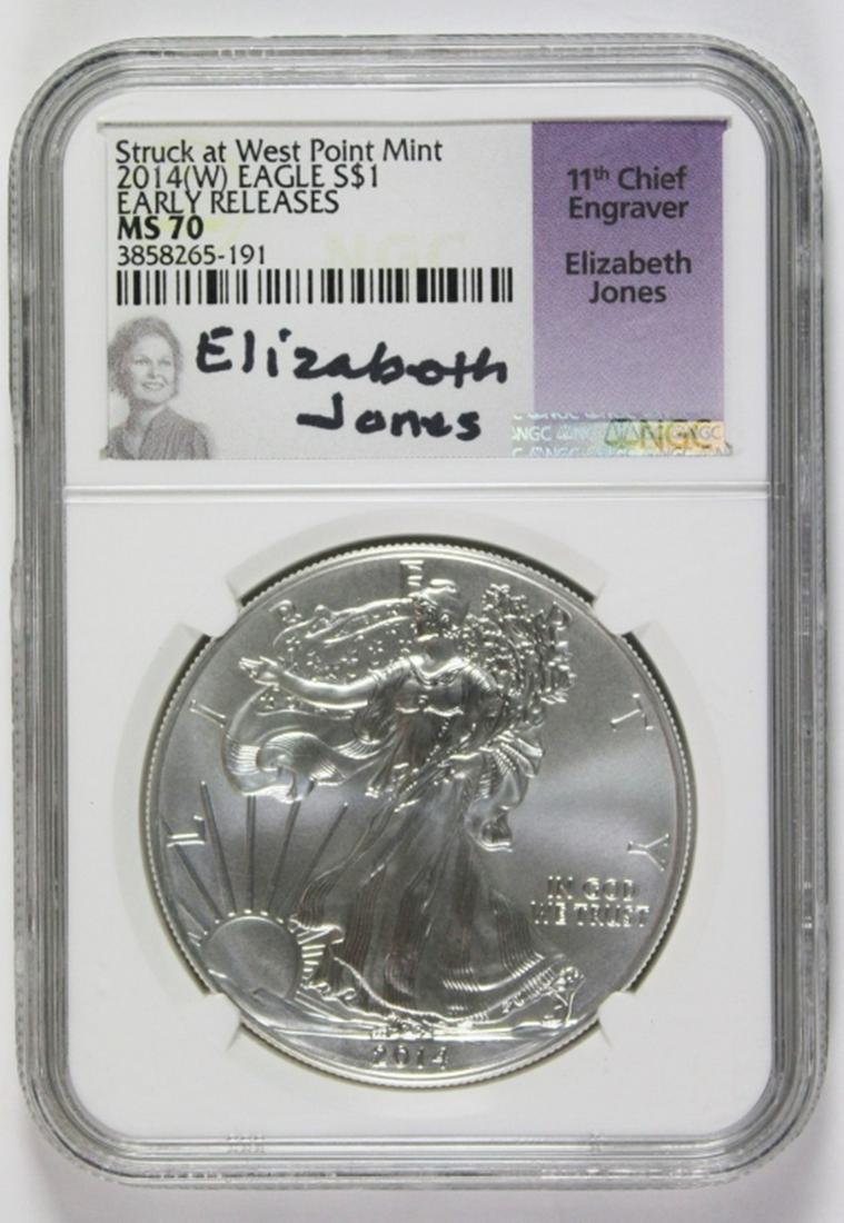 2014 (W) AMERICAN SILVER EAGLE (1 of 2)