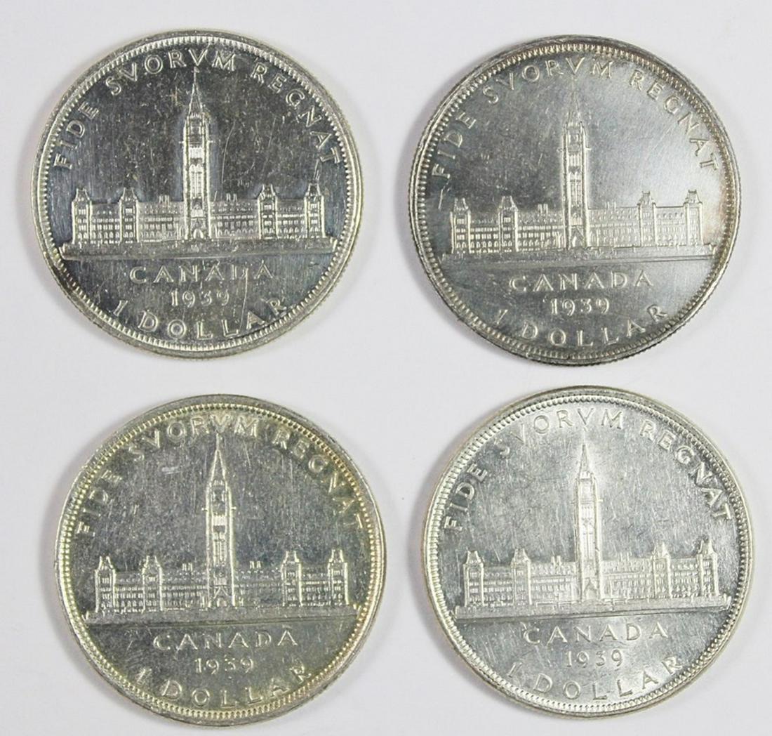 (4) 1939 CANADA SILVER DOLLARS (1 of 1)
