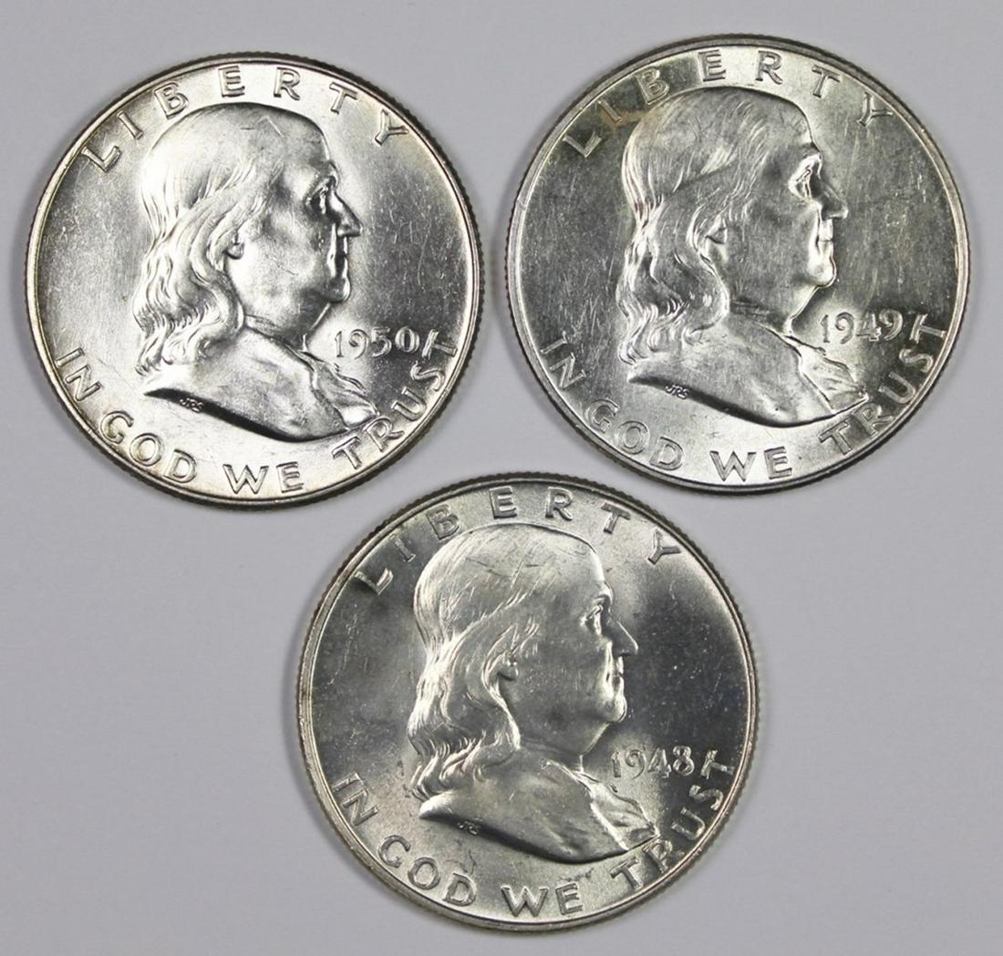 GEM BU FRANKLIN HALF DOLLARS (1 of 1)