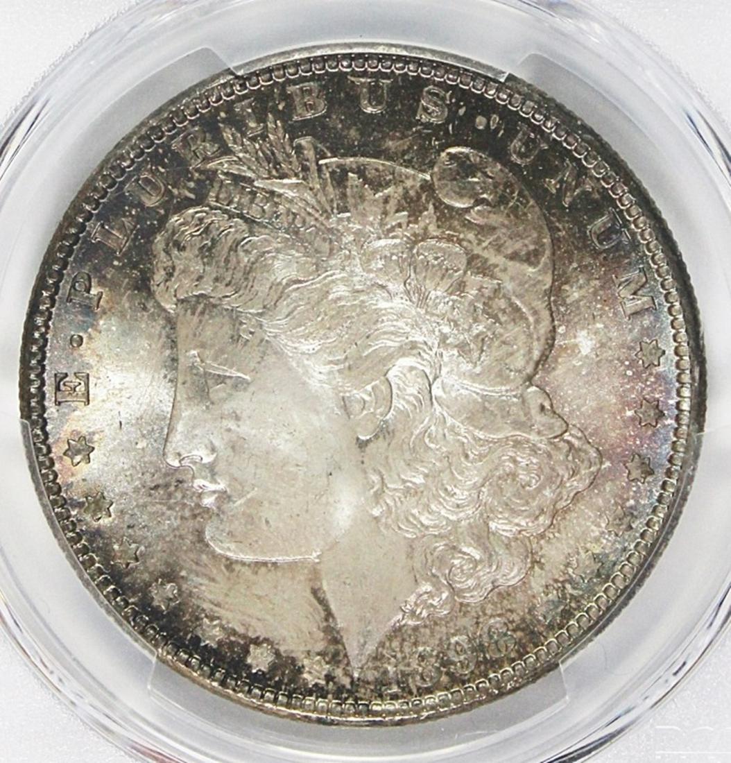 1898-O MORGAN SILVER DOLLAR: PCGS MS 66 RAINBOW COLORS! ESTIMATE: $575-$650