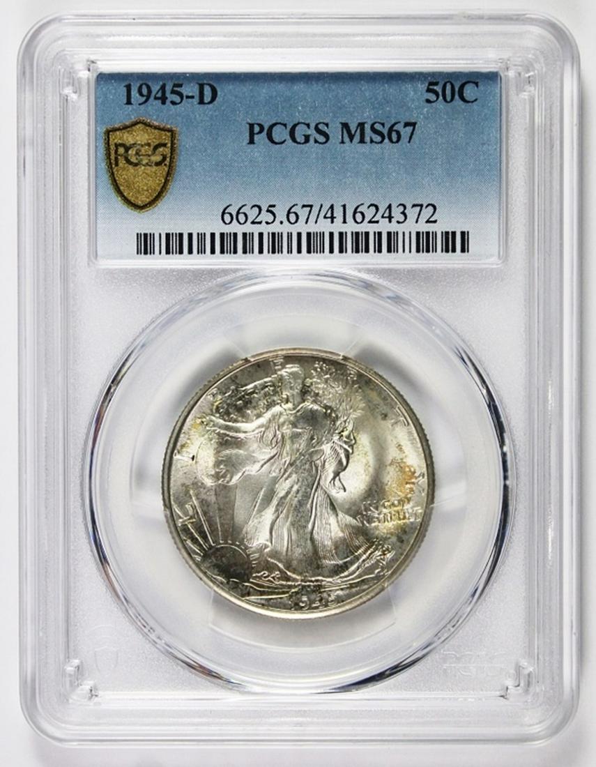 1945-D WALKING LIBERTY HALF DOLLAR (1 of 2)