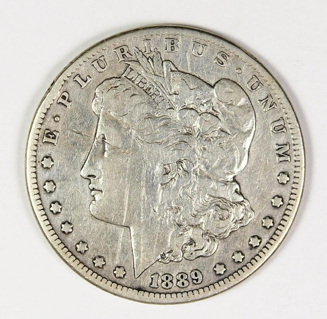 1889 CC MORGAN SILVER DOLLAR (1 of 2)