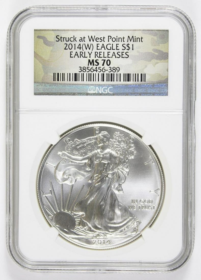 2014 (W) AMERICAN SILVER EAGLE (1 of 2)