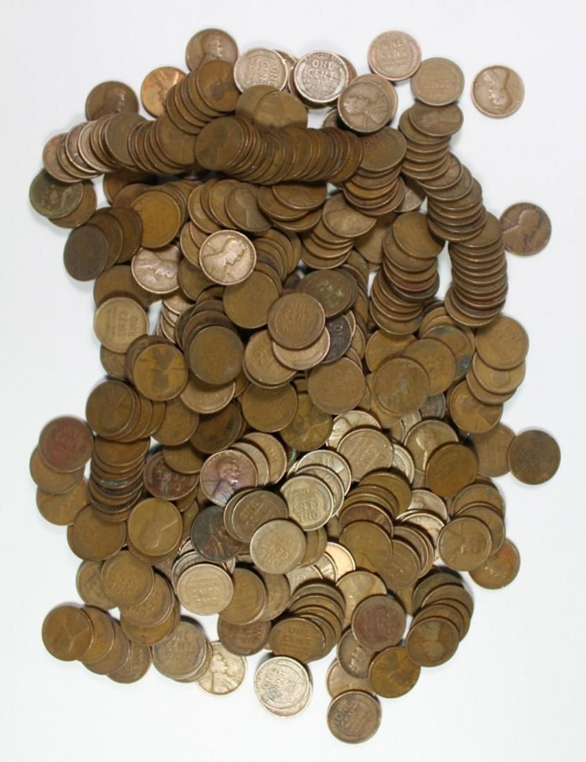 (400) 1919 AND OLDER LINCOLN CENTS: A GOOD MIX OF TEEN DATES. ESTIMATE: $200-$250