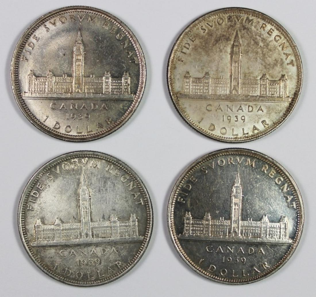 (4) 1939 CANADA SILVER DOLLARS (1 of 1)