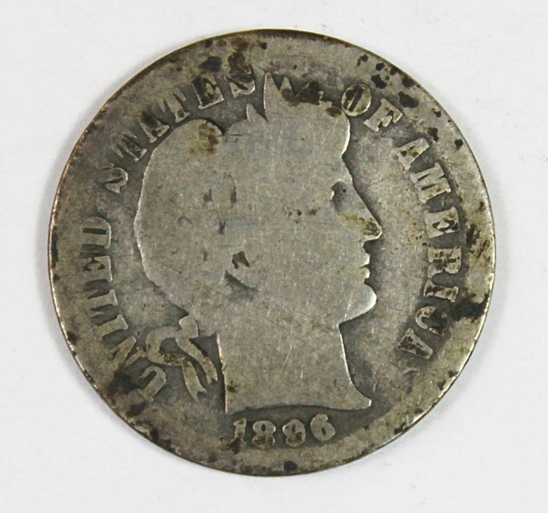 1896-O BARBER DIME (1 of 2)