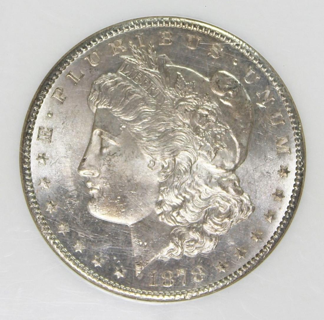 1878-S MORGAN SILVER DOLLAR: NGC MS 65 BLAST WHITE! ESTIMATE: $650-$750