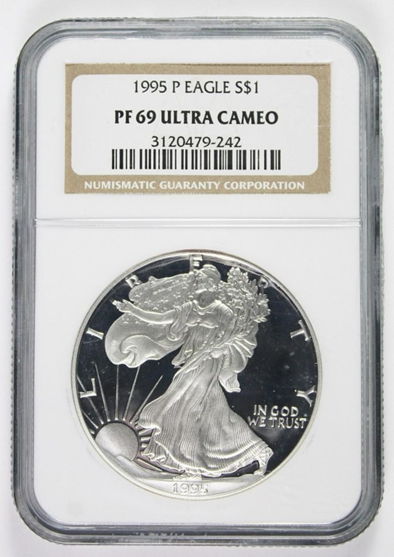 1995-P AMERICAN SILVER EAGLE (1 of 2)