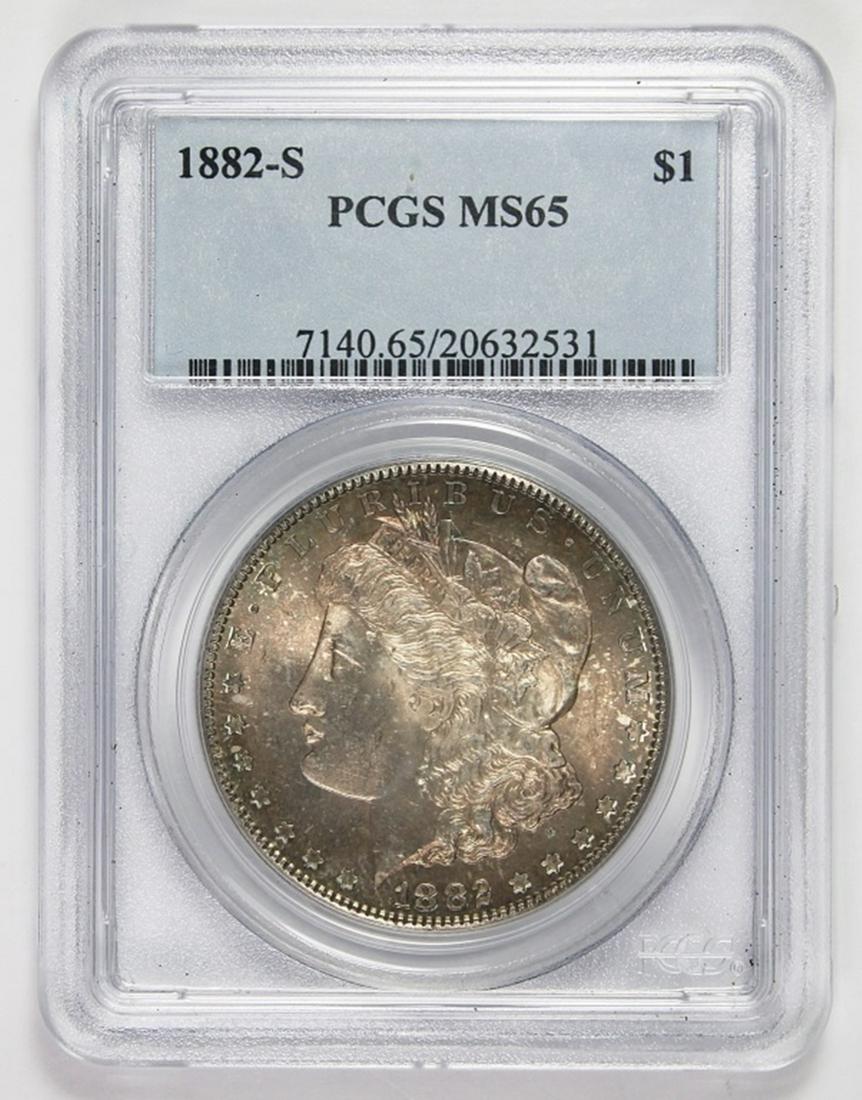 1882-S MORGAN SILVER DOLLAR (1 of 2)