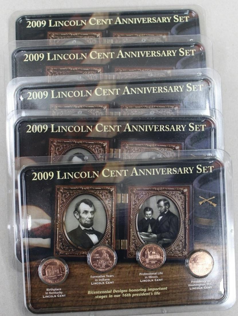 (5) SETS OF 2009 LINCOLN CENT SETS (1 of 2)