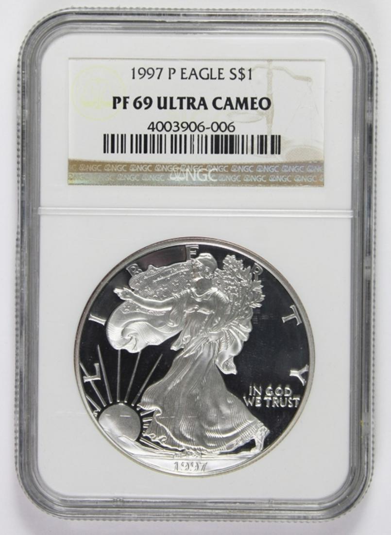 1997-P AMERICAN SILVER EAGLE (1 of 2)