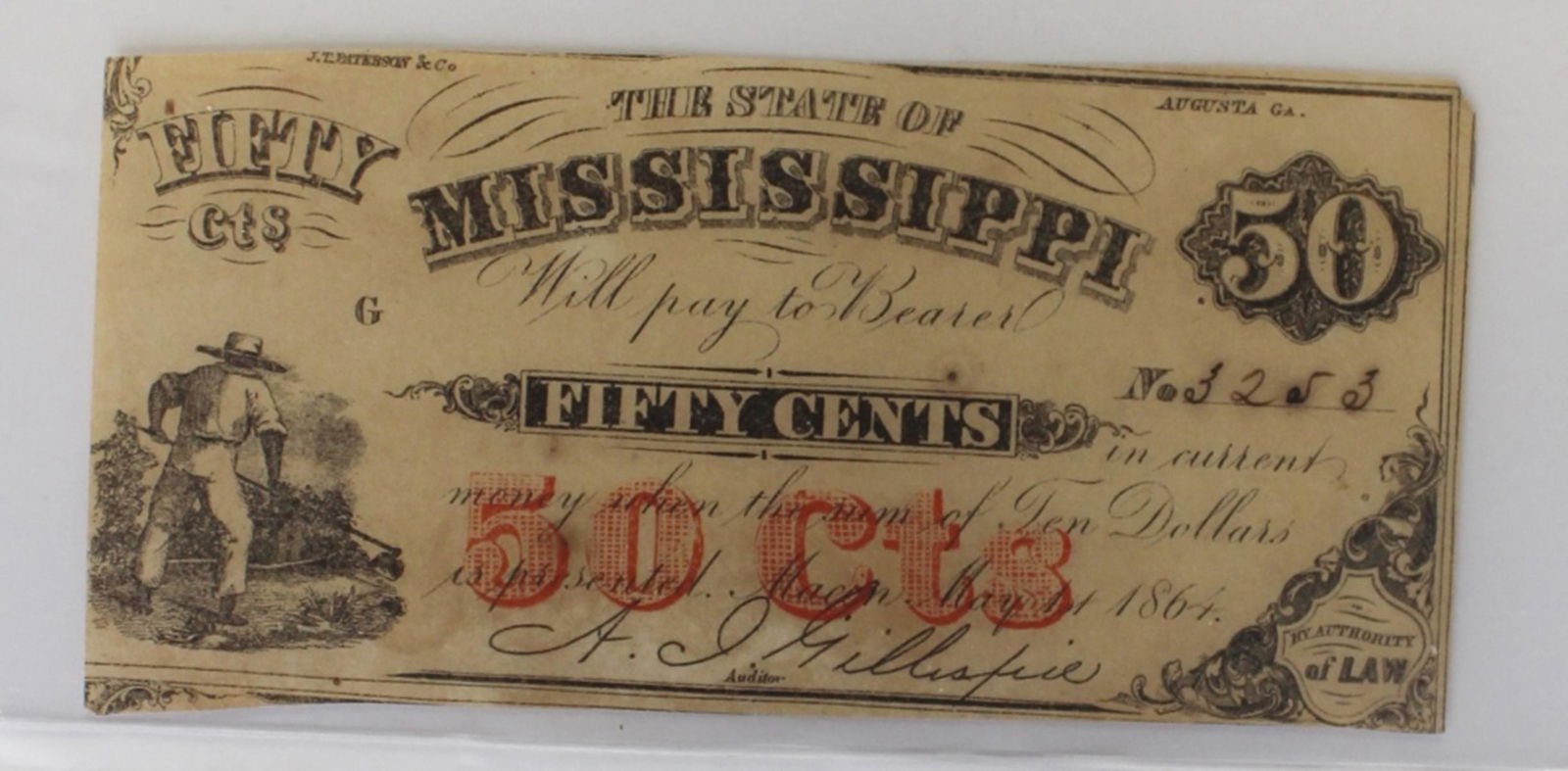 1864 MISSISSIPPI FIFTY CENT (1 of 3)