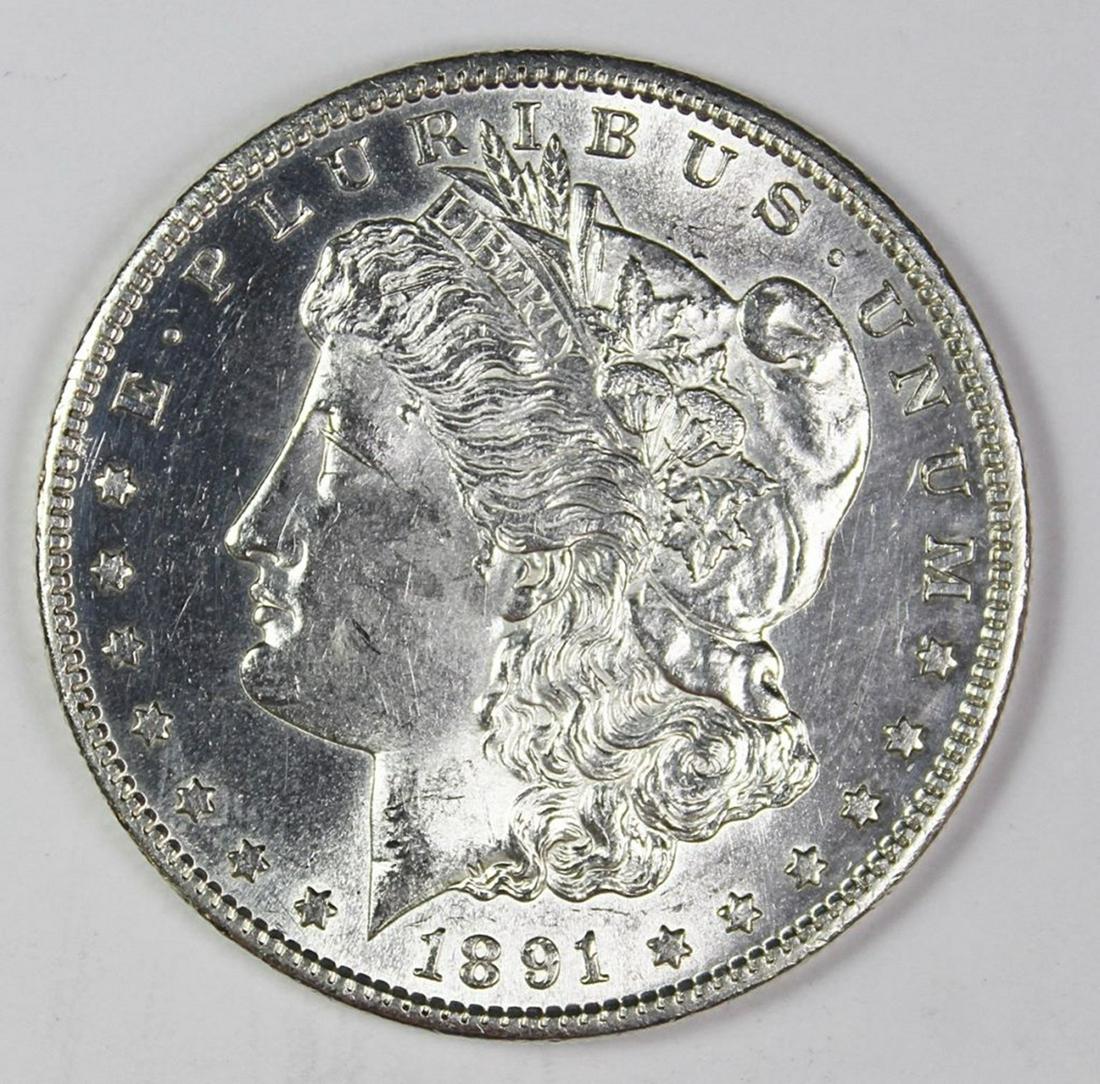 1891-S MORGAN SILVER DOLLAR (1 of 2)