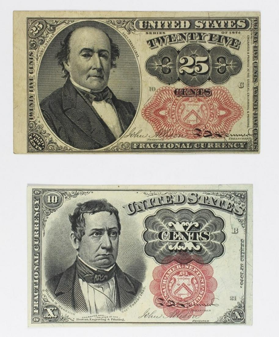 (2) 1874 FRACTIONALS (1 of 2)