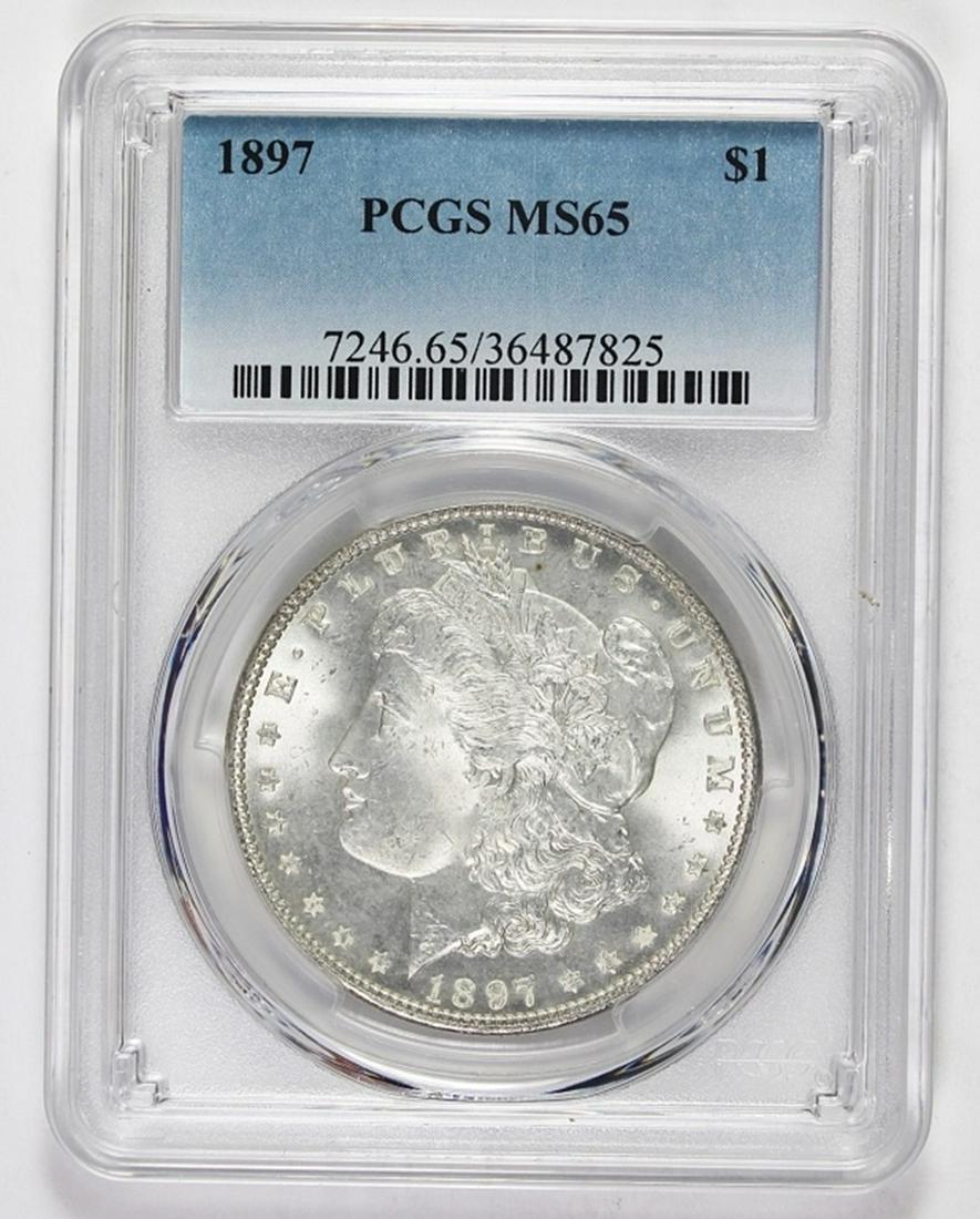 1897 MORGAN SILVER DOLLAR (1 of 2)