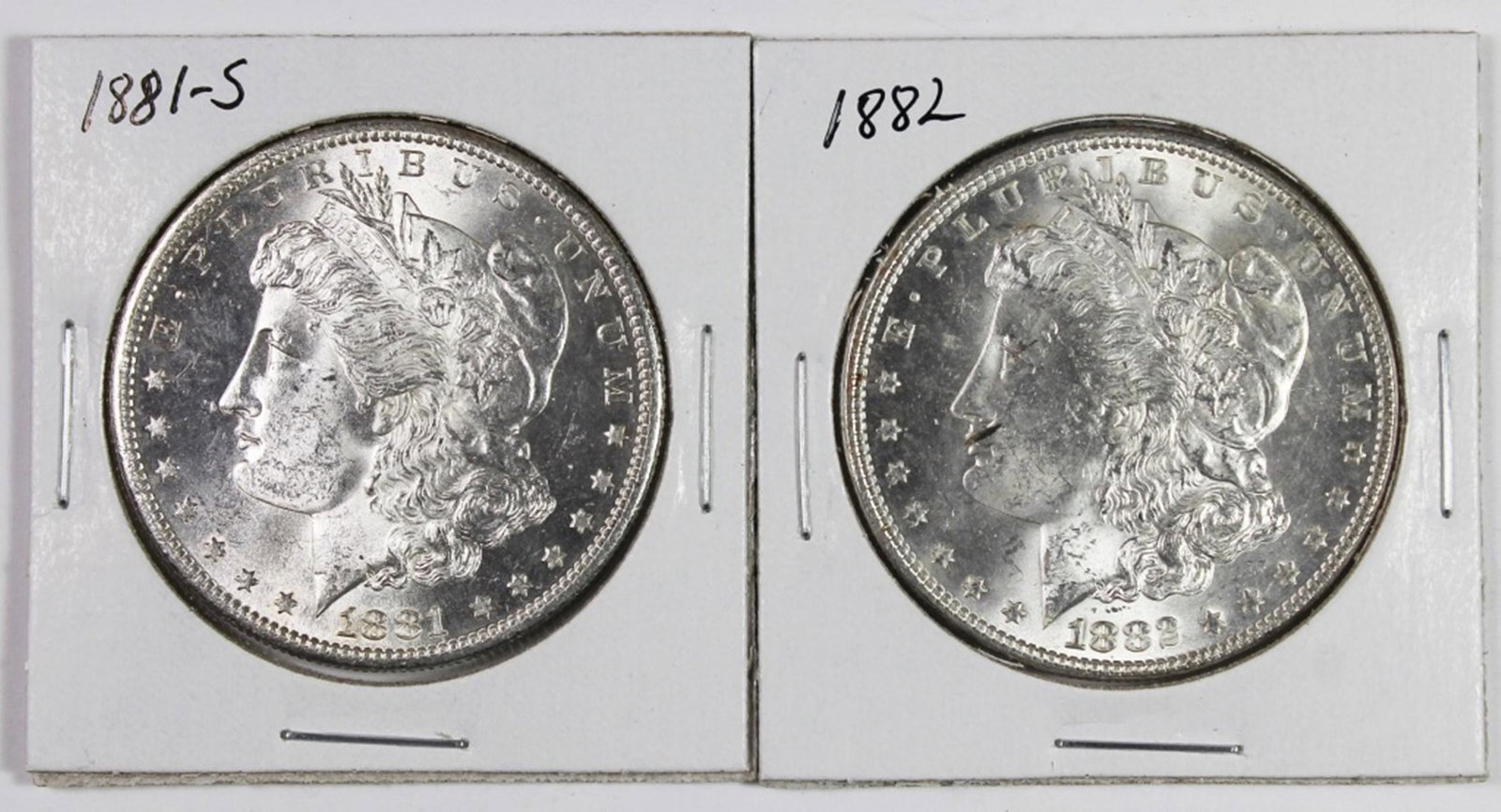 GEM BU MORGAN SILVER DOLLARS (1 of 2)