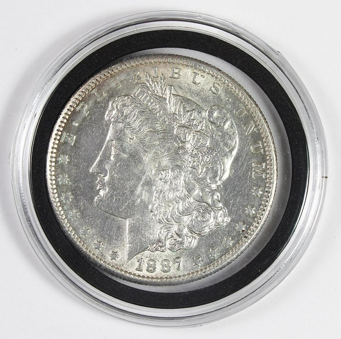 1887-S MORGAN SILVER DOLLAR (1 of 2)